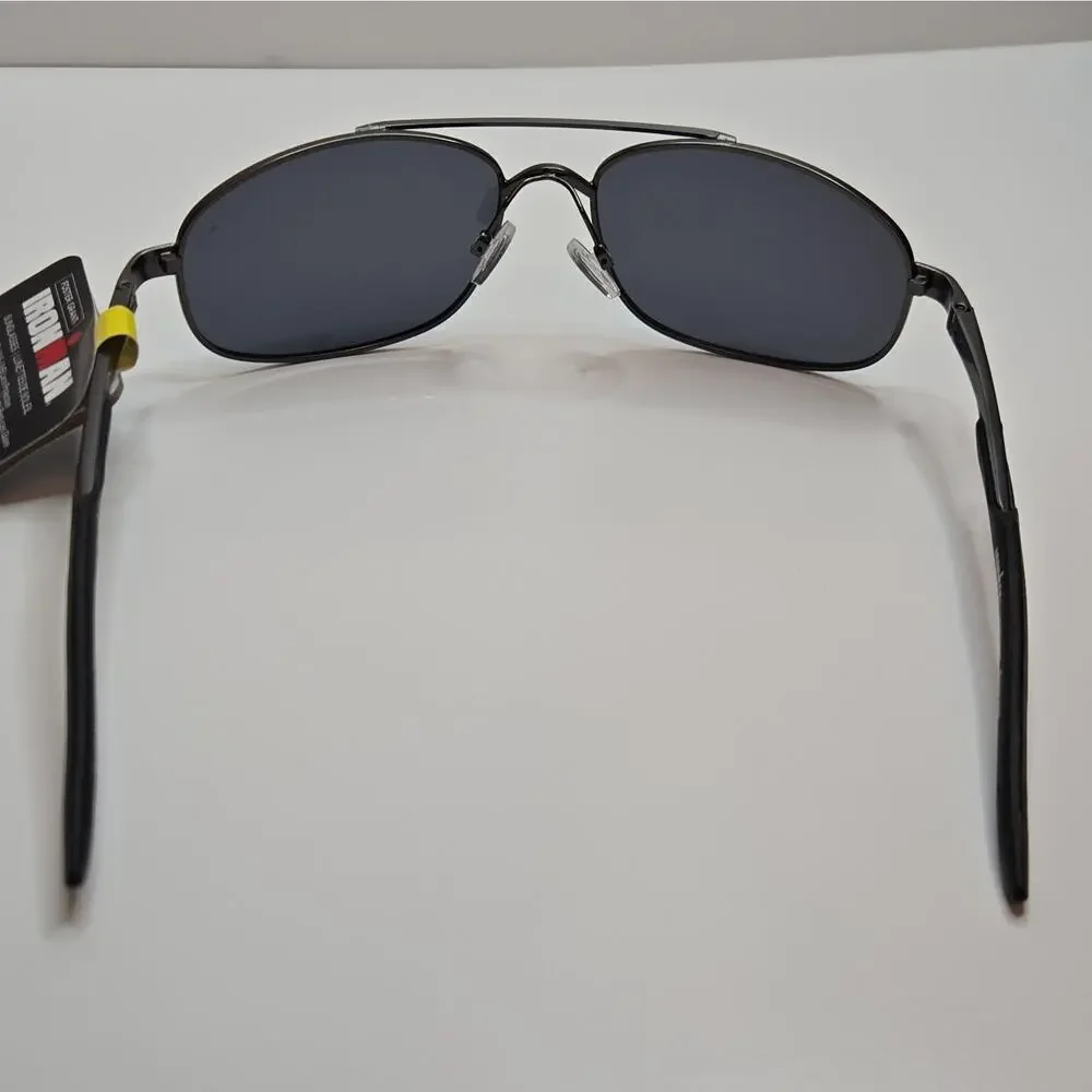 Foster Grant IRONMAN TRACKER POL Gunmetal Gray/Black POLARIZED Sunglasses 100%UV